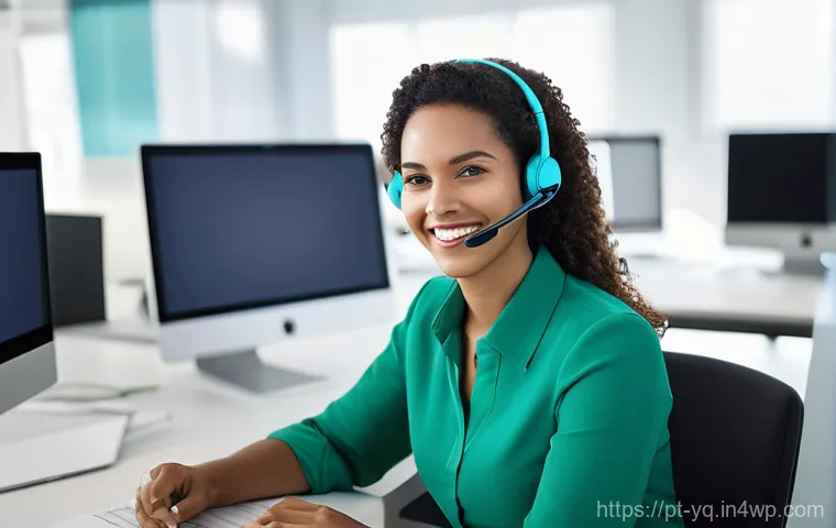 음성 데이터 분석을 통한 개선 사례 - **Prompt:** "A diverse, friendly female customer service agent, in her late 20s, with a warm smile, ...