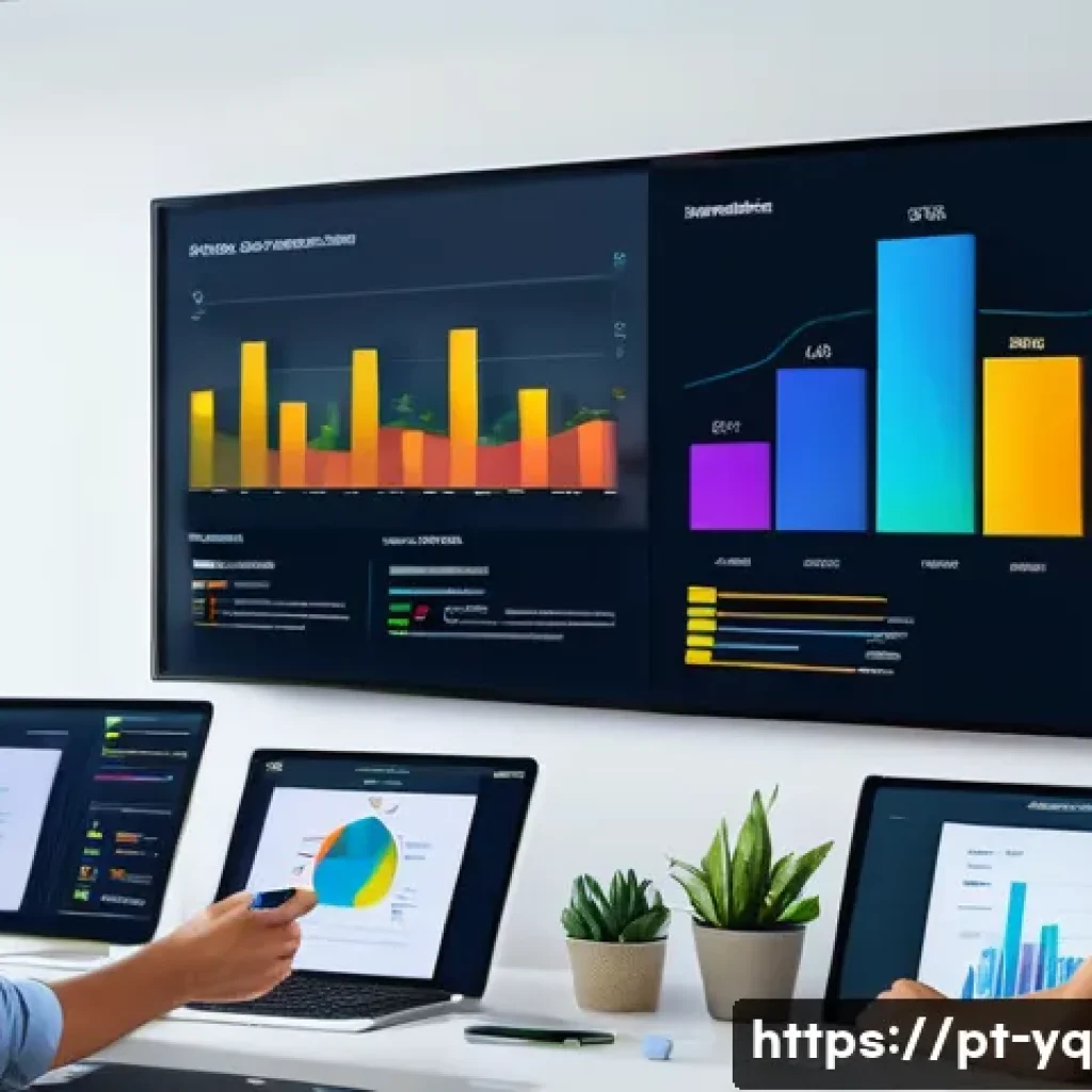 음성 인터페이스와 데이터 시각화의 결합 - A modern Brazilian office environment with diverse professionals interacting naturally using voice c...