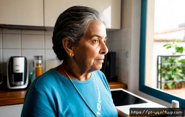 음성 인터페이스 설계 시 피해야 할 흔한 실수 - Photorealistic scene of an older Brazilian woman in a bright São Paulo apartment, looking confused a...